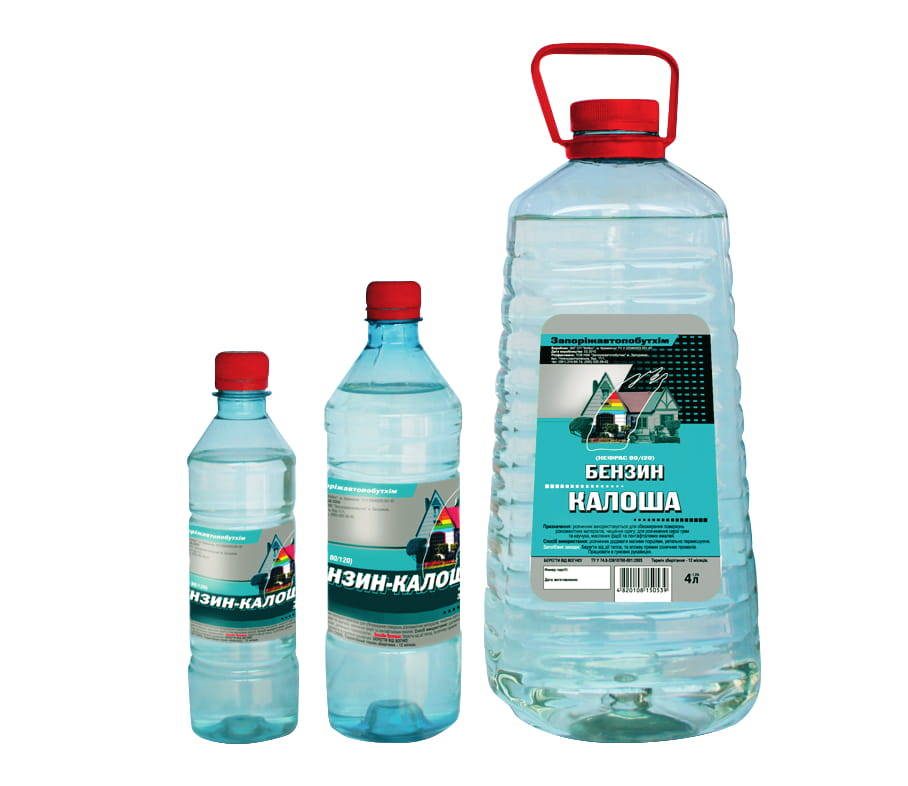 Нафтовий розчинник Нефрас (БЕНЗИН КАЛОША) Запоріжавтопобутхім 4 л (2,8 кг)